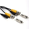 Miniatyrbillede 3 af 4: 50 ft BNC-videokabel og RCA-forlængerkabel til CCTV DVR-sikkerhedskamera, sort