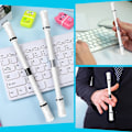 Miniatyrbilde 5 av 5: 4 stk. Finger Spinning Pen Mod Gaming Spinning Rotating med Vægtet Kugle Finger Rotating Penne B