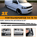 Pikkukuva 2 / 5: 2 kpl auton tyylin sivuraidat autokorin vinyylitarrat tarrat Transporter T4 T5 T6 Camperille