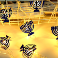 Miniatyrbild 5 av 5: LED-ljusslinga Candlemas-dekoration färgglada lampor batteridrivna modeller, stjärnmodell, (3m)