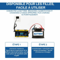 Miniatyrbillede 5 af 5: 12V/6A Bilbatterilader Smart Batterilader, LCD-skærm, Batterilader Vedligeholdelsesenhed med Flere Beskyttelsestyper
