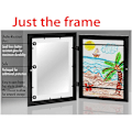 Miniatyrbilde 5 av 5: [Pakke med 2] Barnekunst Rammer Barnekunst Rammer Frontåpning Barnekunstverk A4 Fotorammer Utskiftbar Kunstverk Display Hvit