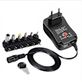 Miniatyrbillede 1 af 3: 3V-12V 2.1A AC/DC Adapter Justerbar Strømforsyning Universal Adapter Oplader til CCTV LED Pære Bånd