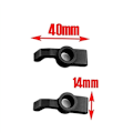 Pikkukuva 4 / 5: Metal Rear Hub Carrier for -10 DBX10 1/10 RC Car Upgrades Parts Accessories, Black