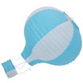 Miniatyrbillede 2 af 5: 6 stk. 12 tommer Papir Varmtluftballon Lanterne Lampskærm Loftlampe Bryllupsdekoration, Blå Striber