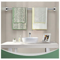 Miniatyrbillede 3 af 5: Bruseforhængsstang, uden boring Teleskopisk Tøjstang, Gardinstang til Soveværelse, Badeværelse, Brusebad, Tøjtørrestativ, 50CM - RWShower Curtain Rod