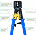 Miniatyrbilde 5 av 5: Profesjonell EZ Pass Through Crimping Tool - Ratchet Crimper - Wire Stripper for gamle Internett-kontakter