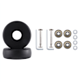 Miniatyrbild 3 av 5: 2 Set Reserveringar för Resväska, 50mm x 18mm, Polyuretan Swivel Casters Reparationskit Lager Stål AU
