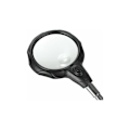 Miniatyrbillede 2 af 5: LED-forstørrelsesglas med arm til stativ, sort