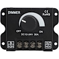 Miniatyrbillede 1 af 5: Enkelkanals LED-Dimmer Trinløs Dæmpning Fremragende Varmeafledning LED-Lystrimmel Dimmer DC 12‑24V