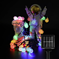 Miniatyrbillede 4 af 5: Udendørs Solcelledrevne Feelygter, 50 LED 9,5M Vandafvisende Solcellelysstreng til Dekoration af Balkon, Have, Træer, Fødselsdag (Farve)