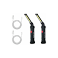 Miniatyrbilde 1 av 5: 2 x COB Arbeidslys Oppladbart LED Håndholdt Lampe COB Verkstedlampe Lommelykt LED Håndholdt Arbeidslys med Magnetisk Base Inspeksjonslampe for