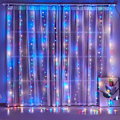 Miniatyrbillede 1 af 5: Lysgardin, 3x3M 300 LED Lysguirlande 8 Lystilstande, Fjernbetjening og Timer, Vandafvisende LED-guirlande Julepynt, Bryllup, Fødselsdag