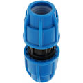 Miniatyrbillede 4 af 4: Holdbare PE Push-in Fittings Forbindelse Vandrensere Vandingsrør lige Union Fittings Haveværktøjer til Havearbejde - 25mm