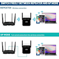 Miniatyrbillede 3 af 4: 300 Mbps WiFi Repeater 2,4 GHz, 1 RJ45 Netværksport Trådløs Internet Signalforstærker, Ultra-Kompakt WiFi Udvider, Nem at Installere Internetforstærker, Bl