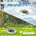 Pikkukuva 3 / 5: Aurinkoenergialla toimiva majakka Ulkona Aurinko, FLOWood 8 LED 8 Pakkaus Piste Aurinko Puutarha Lamppu Vedenkestävä IP65 Nurmikko Koristeellinen Valo Polulle Puutarha Terassi Piha Nurmikko