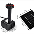 Miniatyrbild 2 av 5: Solcellsvattenpump, solcellsvattenpump kraftpanel kit för damm, fontän pool trädgårdsdamm