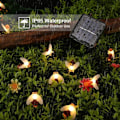 Miniatyrbilde 3 av 5: Solcelled Hage Lyslenke 50 LED 7M 8 Moduser Vanntett Utendørs Innendørs Lyslenke for Gjerde, Plen, Terrasse, Sommerfest, Jul, Ferie (Varmt