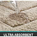 Miniatyrbilde 3 av 5: Sklisikker Badematte, Myk Mikrofiber, Vannabsorberende, Maskinvaskbar, Ekstra Tykk Dusjmatte for Bad, 50 x 80 cm, Beige