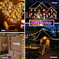 Miniatyrbild 5 av 5: 20 LED Discokula-Strängljus för Fest, Vägg, Fönster, Träd, Festdekoration, Trädgård, Barnrum, Vardagsrum, Sovsal (Flerfärgad)