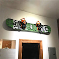 Miniatyrbillede 2 af 5: Minimalistisk Snowboard Display Stativ, Væghængt Opbevaring Minimalistisk Surfbræt Væghængt/Stort Display Stativ