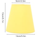 Miniatyrbillede 5 af 5: 3 stk. Innovative Stof Lampskærme E14 Interventionstype Moderne Stof Lampskærm Støvcover til Soveværelse Sengelampe Gul