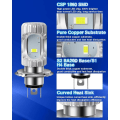 Miniatyrbillede 4 af 5: 2 stk. HS1 pære H4 motorcykel forlygter CSP 1860 SMD PX43t 35/35W fjernlys/nærlys forlygter 2000LM 6500K DC 9-80V