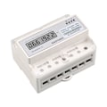 Miniatyrbild 5 av 5: DIN-skena 3-fas 4-ledare Digital Wattmätare Elmätare Elförbrukning KWH 100A Watt Effektmätare