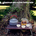 Miniatyrbild 5 av 5: SUNDICK Bärbar Campingbord Ultralätt Fällbart Campingbord Bärbart Strandbord för Utomhuscamping Picknick Vandring RV B
