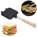 Miniatyrbillede 4 af 5: Non-Stick Sandwich Batter Pandekagemaskine Snackmaskine Nem at lave støbejernsplade til pandekager Muffins Morgenmad Frokost