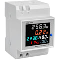 Miniatyrbild 2 av 5: Strömkonsumtionsindikator D52-2066 elmätare fas hushåll smart watttimmarmätare skena typ 220V spänning ström effekt frekvens facto