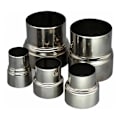 Miniatyrbilde 3 av 3: Rørforbindelse for ovn i rustfritt stål - Reduseringsrør, skorstein, røykrør, adapter - Ø80mm / Ø60mm (1 stk)