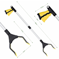 Miniatyrbillede 2 af 5: Scavenger Tools 32 Tommer, Teleskopisk Griber Hjælpemiddel til Handicappede Aluminium Griber til Opsamling af Affald, Affaldskovl, 3 stk.