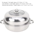 Miniatyrbillede 5 af 5: Madsteamer Pot, Rustfrit Stål Kogegryde