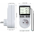 Miniatyrbilde 3 av 5: Termostatkontakt Programmerbar digital timer med sensor Drivhusvarme