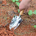 Miniatyrbilde 3 av 3: Hagespade i rustfritt stål med trehåndtak, for planting av blomster, frøplanter, jernhakk, hageredskaper, hagespade i rustfritt stål, blomster