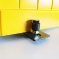 Miniatyrbillede 5 af 5: Låge Dør Gulv Guide, 1 PCSJusterbar Rulle Gulv Guide med Skruer Låge Dør Hardware Spor Rails Sort-