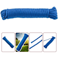 Miniatyrbillede 4 af 5: Blå PP multifilament flettet designreb 10m x 6mm