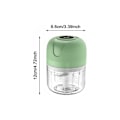 Miniatyrbillede 2 af 5: -Elektrisk Kødhakker, Mini elektrisk hakkemaskine, 250 ml, elektrisk køkkenhakker med USB-oplader, løghakker med 3 knive