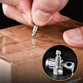Miniatyrbilde 2 av 5: Titanium Alloy Nøkkelring, High-End Fjærlås, Mini Universal Roterende Ringspenne, Vertikale Linjer [Primærfarge]