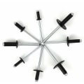 Miniatyrbillede 4 af 5: 200 stk. aluminium blindpopnitter, 3,2 x 8 mm, 3,2 x 10 mm, 4 x 10 mm, 4 x 14 mm, 4,8 x 14 mm, 4,8 x 18 mm, 8 størrelser sort popnittesortimentssæt til