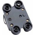 Pikkukuva 3 / 5: Sulakehyssu manuaalisella nollauksella, 100A sulakepidike Trolling-moottori Auto Auto Vene Pyörä Stereo Audio Inline-sulake Virranmuunnin 12V-24V DC (100A)