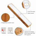 Miniatyrbillede 3 af 5: LED Lysbjælke RGB Touch Dæmpning, 1 stk. Bærbar Stemningslys Trækorn Design med 6 Lysfarver og 7 Tilstande USB Opladning Stemningslys