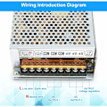 Miniatyrbillede 4 af 5: Skiftende strømforsyning 12V 20A LED-transformator 240W Skiftende strømforsyning AC 110V/240V DC 12V Skiftende konverter til radio, LED-strimmel og printer