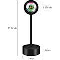 Miniatyrbilde 4 av 5: LED-projektorlampe nattlys, 360 graders USB-projektor fotolamper for soverom studio A