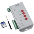 Miniatyrbild 1 av 5: T1000S DMX 512 RGB LED-remsremsa Pixel-styrenhet SD-kort WS2812B WS2811 6803 SK6812