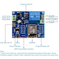 Miniatyrbillede 2 af 5: WIFI Relæstyringsmodul, DC 5V 8V-80V ESP8266 ESP-12F Trådløst Styringsmodul til IOT Smart