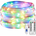 Miniatyrbillede 1 af 5: 10m LED Lysstreng, IP65 Vandafvisende USB Udendørs Lysrør, 8 Tilstande Fjernbetjening, med Timer og Hukommelsesfunktion, til Havedekoration, Ch