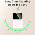 Miniatyrbild 5 av 5: Smart Hem Videointercom, Smart Trådlös Fjärrstyrd Videodörrklocka, Högdefinition Nattseende Wifi Laddning Stöldskydd Dörrklocka, Tvåvägs
