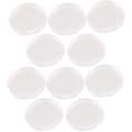 10 st runda transparenta plastmyntboxar 30 mm
